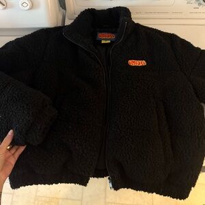 Empyre Black Sherpa Puffy Coat
